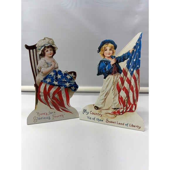 Bethany Lowe Designs Other - Bethany Lowe Designs Patriotic Americana Dummy Board Set 4th of July Decor 2pc